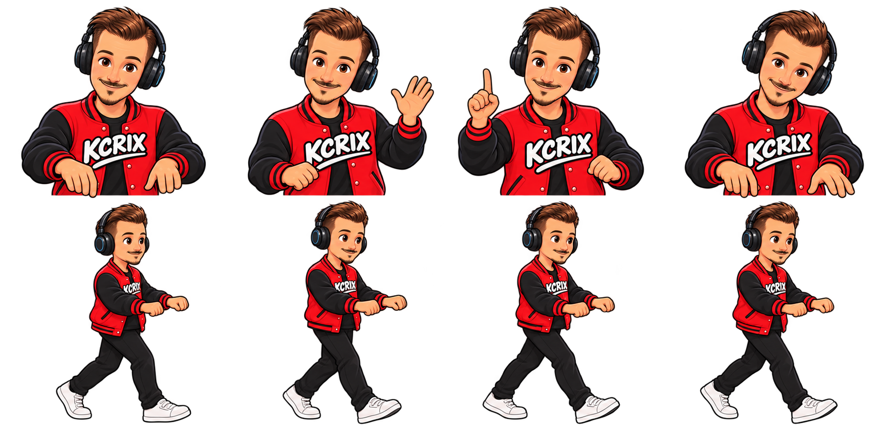 Cartoon DJ KCRIX