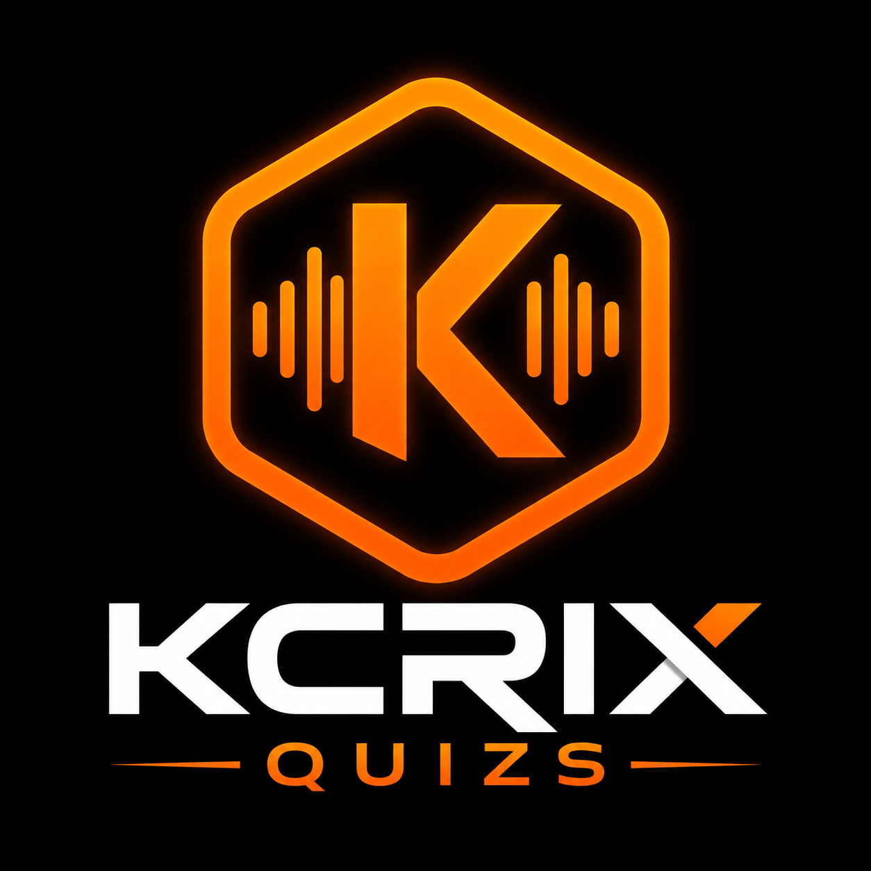 KCRIX Quiz logo in oranje